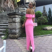 Cargar imagen en el visor de la galería, VESTIDO ROSA BANDAGE RENTA
