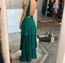 Cargar imagen en el visor de la galería, VESTIDO VERDE OLANES RENTA
